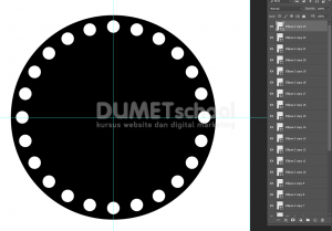 Cara Duplikat Objek Keliling Lingkaran Di Photoshop - 7