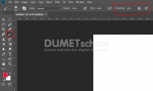 Fitur Menu Smoothing Di Brush Tool Photoshop CC 2018 - 2