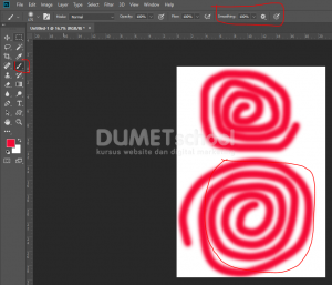 Fitur Menu Smoothing Di Brush Tool Photoshop CC 2018 - 4