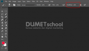 Fitur Menu Smoothing Di Brush Tool Photoshop CC 2018 - gambar 01