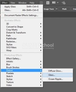 Cara Memberi Efek Seperti Kaca pada Gambar di Adobe Illustrator