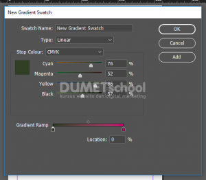 Cara Memberikan Warna Gradasi Pada Software Pengolah Gambar Adobe Indesign