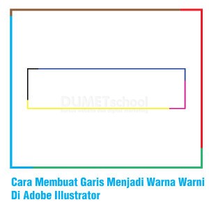 Cara Membuat Garis Menjadi Warna Warni
