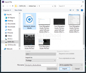 Cara Mengatasi Audio Preview pada Software Adobe After Effect