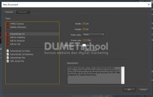 Cara Merubah Garis Stroke Menjadi Fills di Adobe Animate