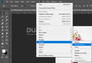 Cara Memberikan Frame pada Software Pengolah Gambar Adobe Photoshop