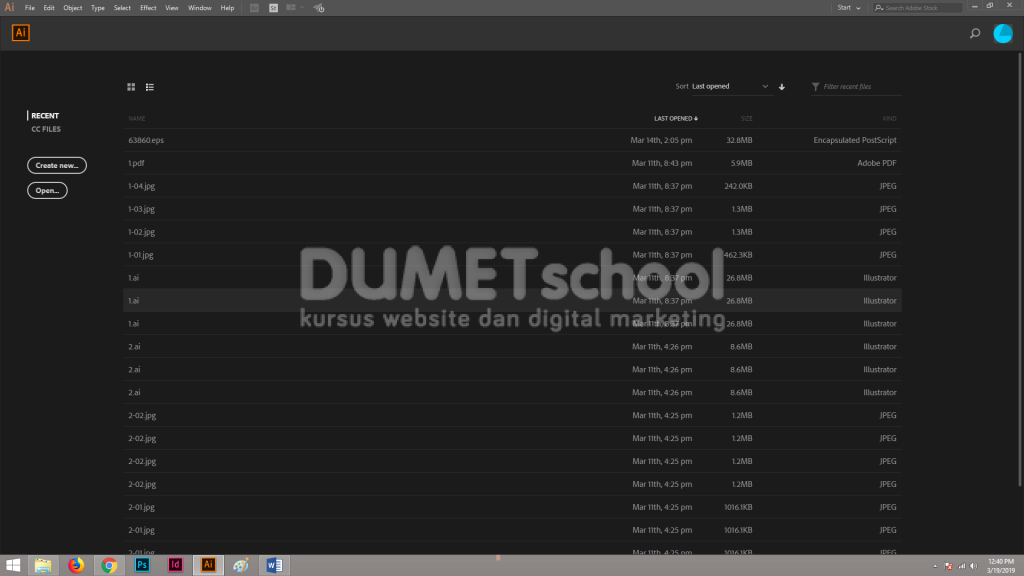 Membuat Custom Drop Caps Pada Software Penglah Gambar Adobe Illustrator