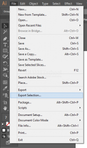 Mengenal Export Selection Pada Software Pengolah Gambar Adobe Illustrator