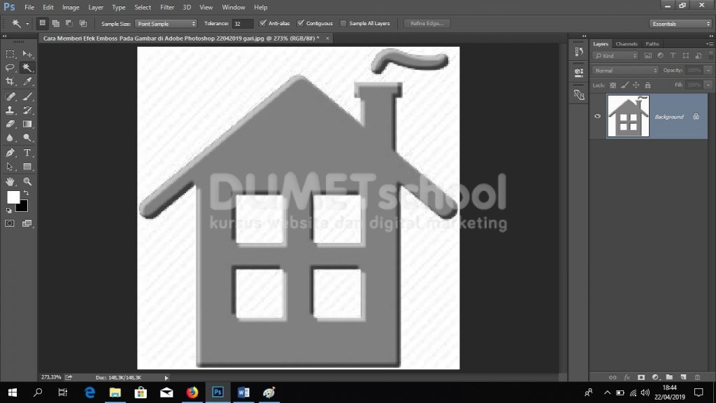 Cara Memberi Efek Emboss Pada Gambar di Adobe Photoshop