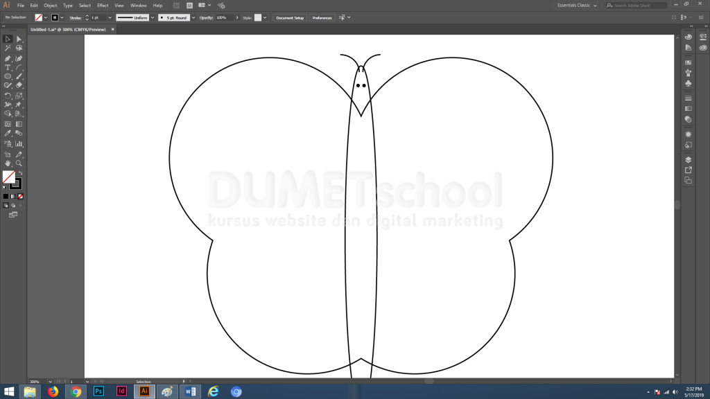 Cara Membuat Karakter Animasi Binatang di Adobe Illustrator Part 4