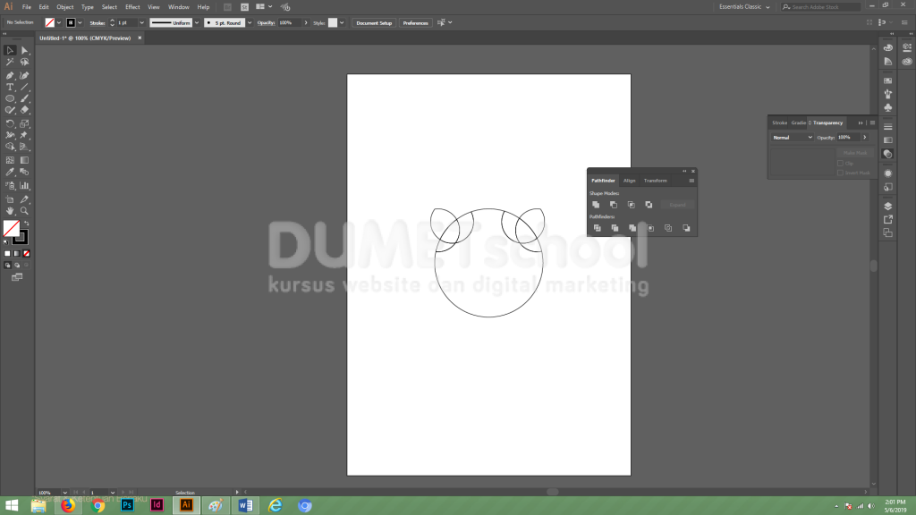 Cara Membuat Karakter Binatang Pada Software Pengolah Gambar Adobe Illustrator