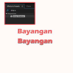 Cara Membuat Teks Memiliki Bayangan atau Drop Shadow di Adobe After Effects