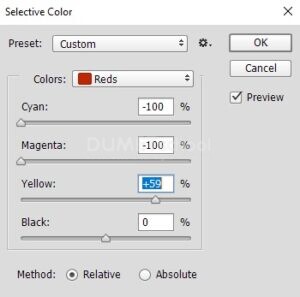 Mengubah Warna Strawberry dengan Selective Color