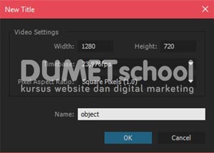 Memberikan Objek Kotak di After Effect