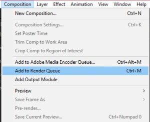 Cara Merender di Adobe After Effect