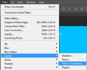 Memberi Efek Polar Coordinate Pada Gambar di Photoshop