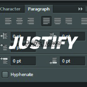 Cara Mengaktifkan Justify di Photoshop