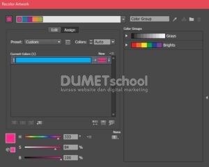 Mengubah Warna Dalam 3 Detik di Illustrator