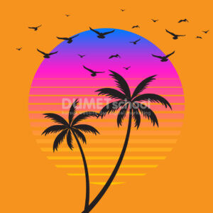 Membuat Silluet Pantai di Adobe Illustrator