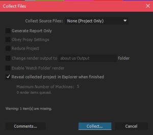 Cara Menyimpan File After Effect Agar File di Dalamnya Tidak Hilang