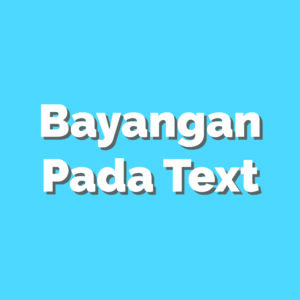 Membuat Bayangan Pada Text di After Effect