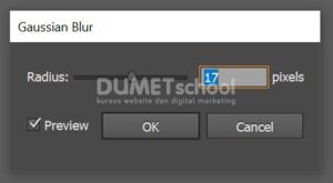Membuat Efek Blur Pada Stroke di Illustrator