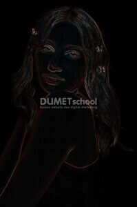 Membuat Gambar Menjadi Nyala Dengan Menggunakan Glowing Edges