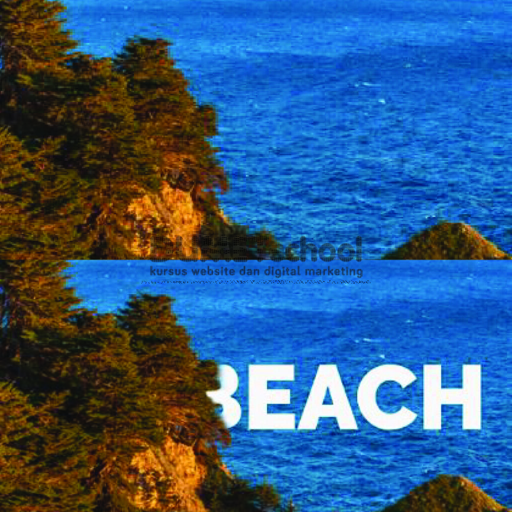 Membuat Teks Dengan Tertutup Objek Di Photoshop