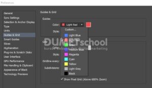 Mengubah Warna Guide di Adobe Illustrator