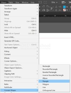 Cara Convert Shape yang Sudah Ada di Indesign