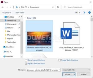Memasukan Gambar Pada Adobe Indesign