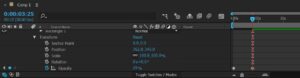 Cara Menurunkan Opacity Menggunakan Transfrom di After Effect