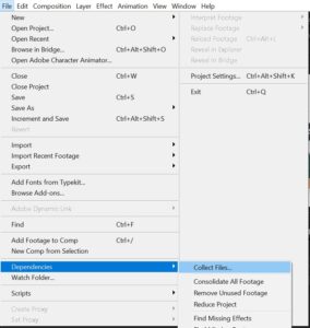 Cara Menyimpan File After Effect Agar Elemen di Dalamnya Tidak Hilang