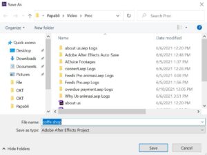 Cara Menyimpan File After Effect Agar Elemen di Dalamnya Tidak Hilang