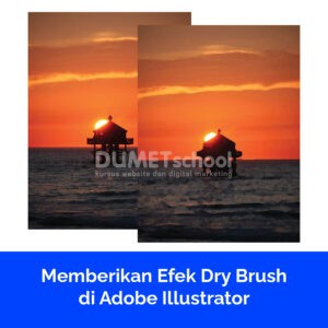 Memberikan Efek Dry Brush di Adobe Illustrator
