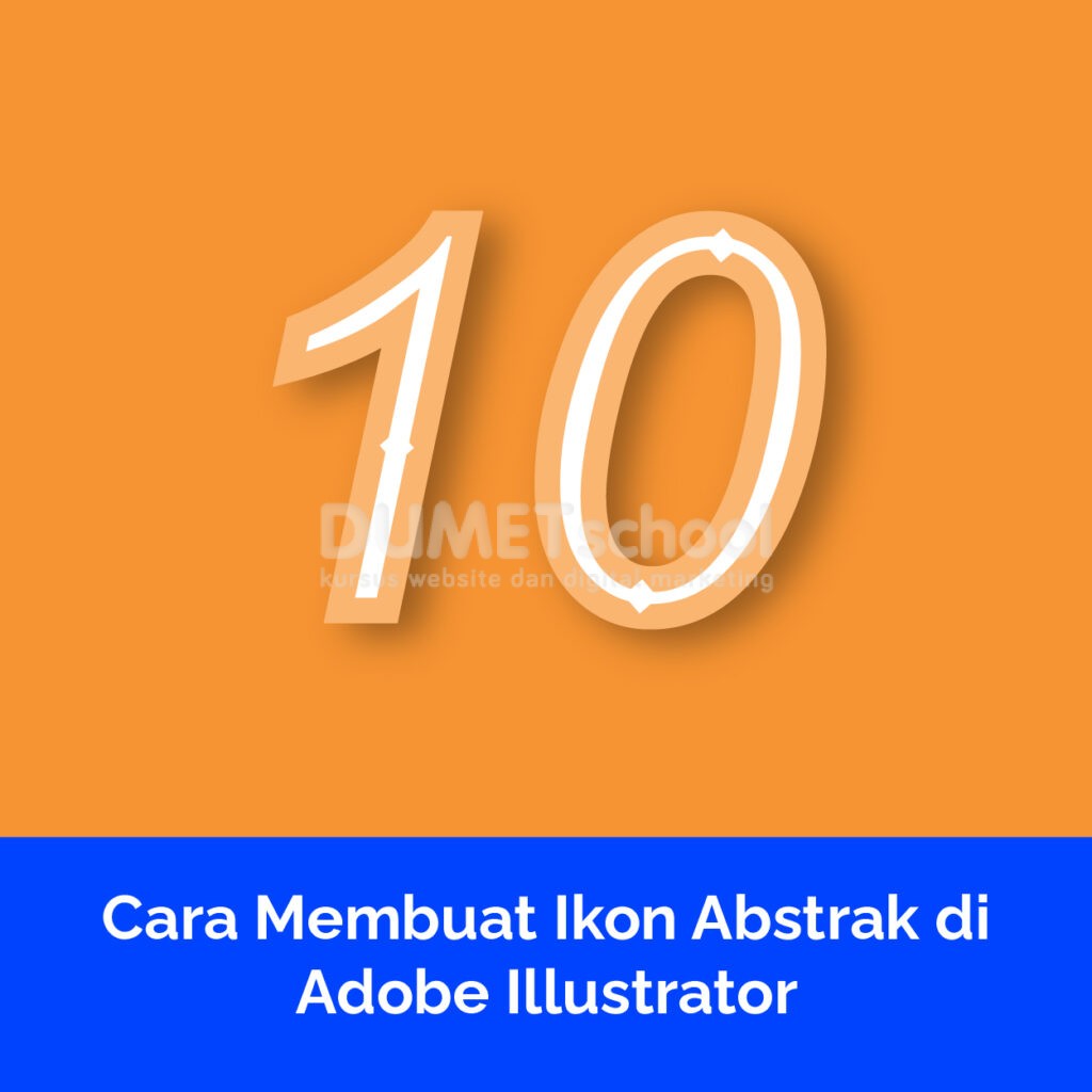 Membuat Fill & Stroke Pada Angka di Illustrator