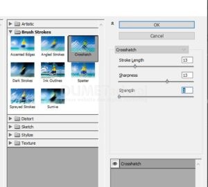 Memberi Efek CrossHatch Pada Gambar di Illustrator