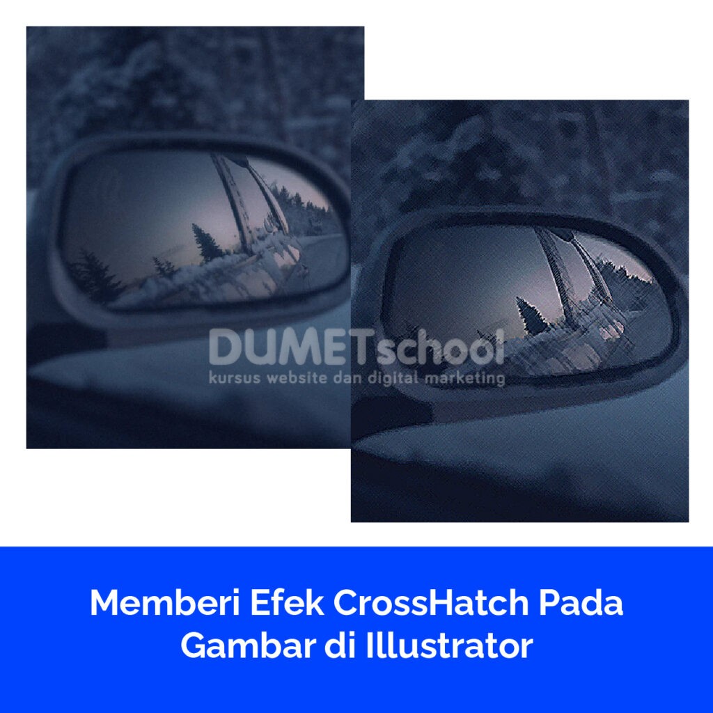 Memberi Efek CrossHatch Pada Gambar di Illustrator