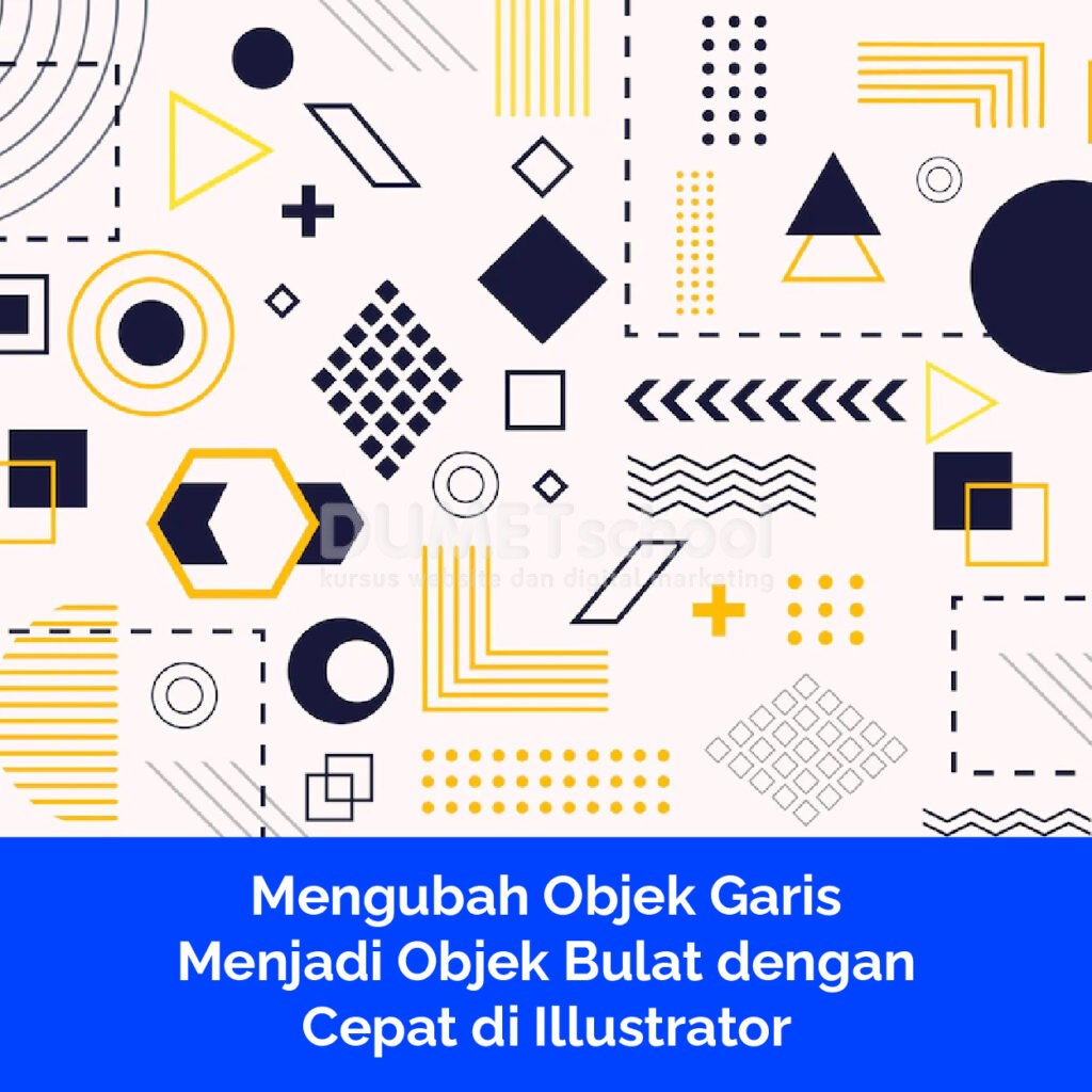 Mengubah Objek Garis Menjadi Objek Bulat dengan Cepat di Illustrator