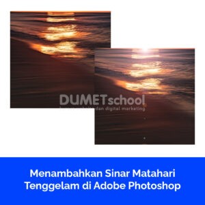 Menambahkan Sinar Matahari Tenggelam di Adobe Photoshop
