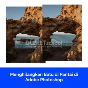 Menghilangkan Batu di Pantai di Adobe Photoshop