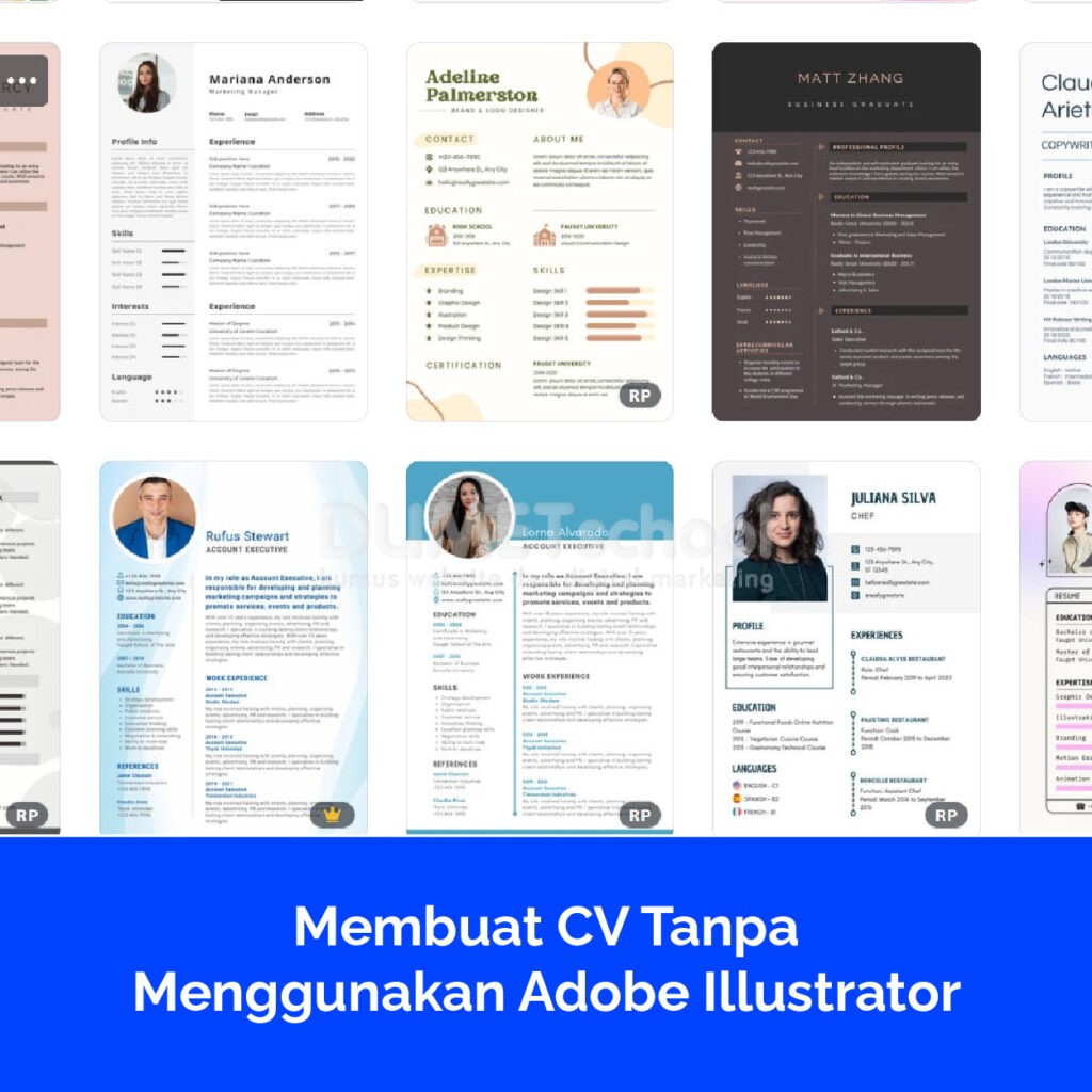 Membuat CV Tanpa Menggunakan Adobe Illustrator