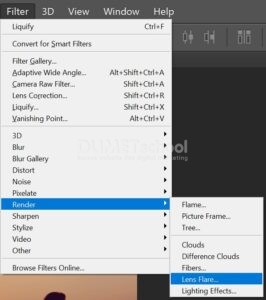 Menambahkan Sinar Matahari Pada Suasna Sunset di Photoshop