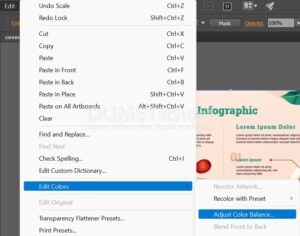 Mengganti Warna Gambar dengan Adjust Color di Illustrator