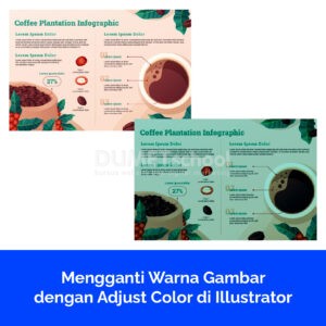 Mengganti Warna Gambar dengan Adjust Color di Illustrator