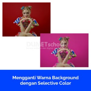 Mengganti Warna Background dengan Selective Color
