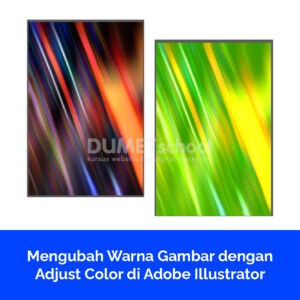 Mengubah Warna Gambar dengan Adjust Color di Adobe Illustrator