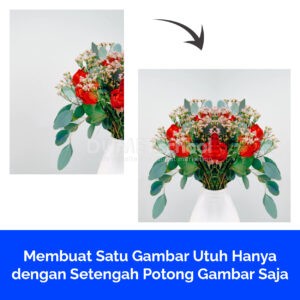 Membuat Satu Gambar Utuh Hanya dengan Setengah Potong Gambar Saja