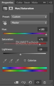 Mengganti Warna Lampu di Dalam Kepala Tengkorak di Photoshop