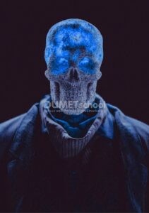 Mengganti Warna Lampu di Dalam Kepala Tengkorak di Photoshop